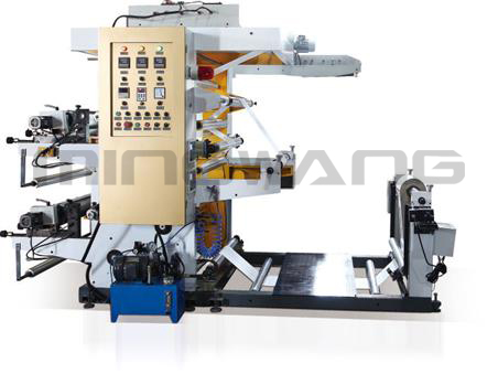 2-color helical flexographic printing machine