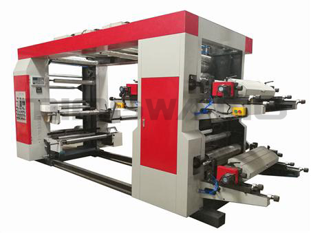4-color helical flexo printing machine
